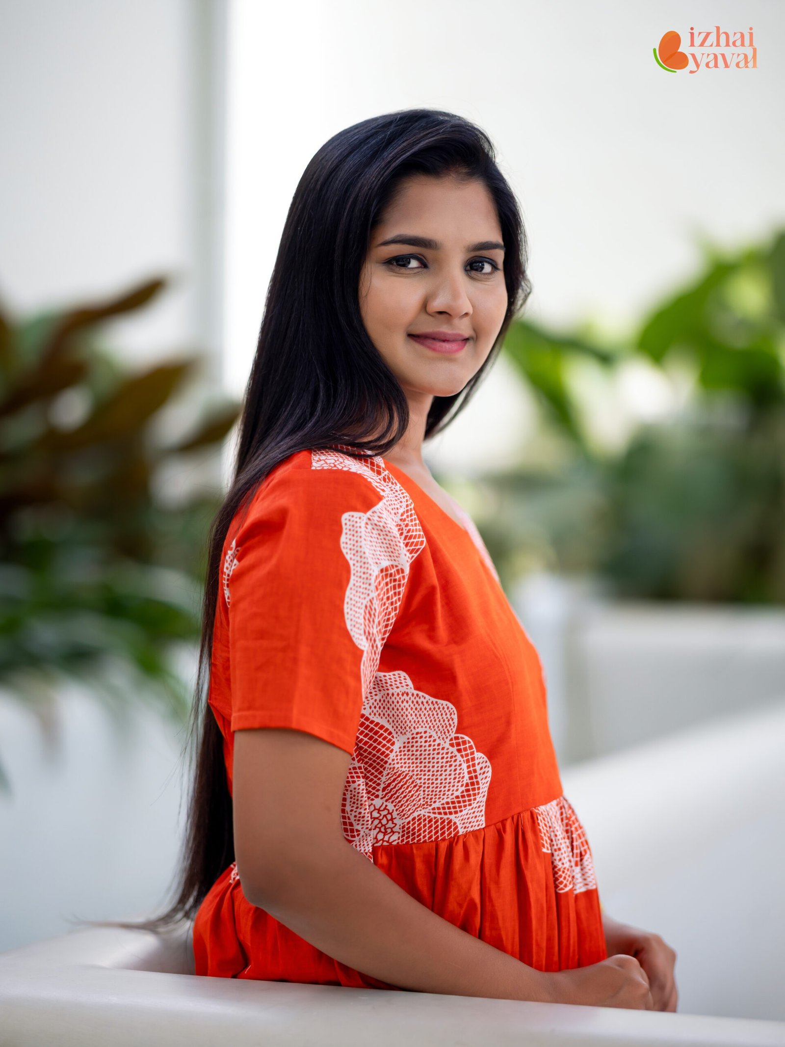 Orange Floral Maxi - Image 2