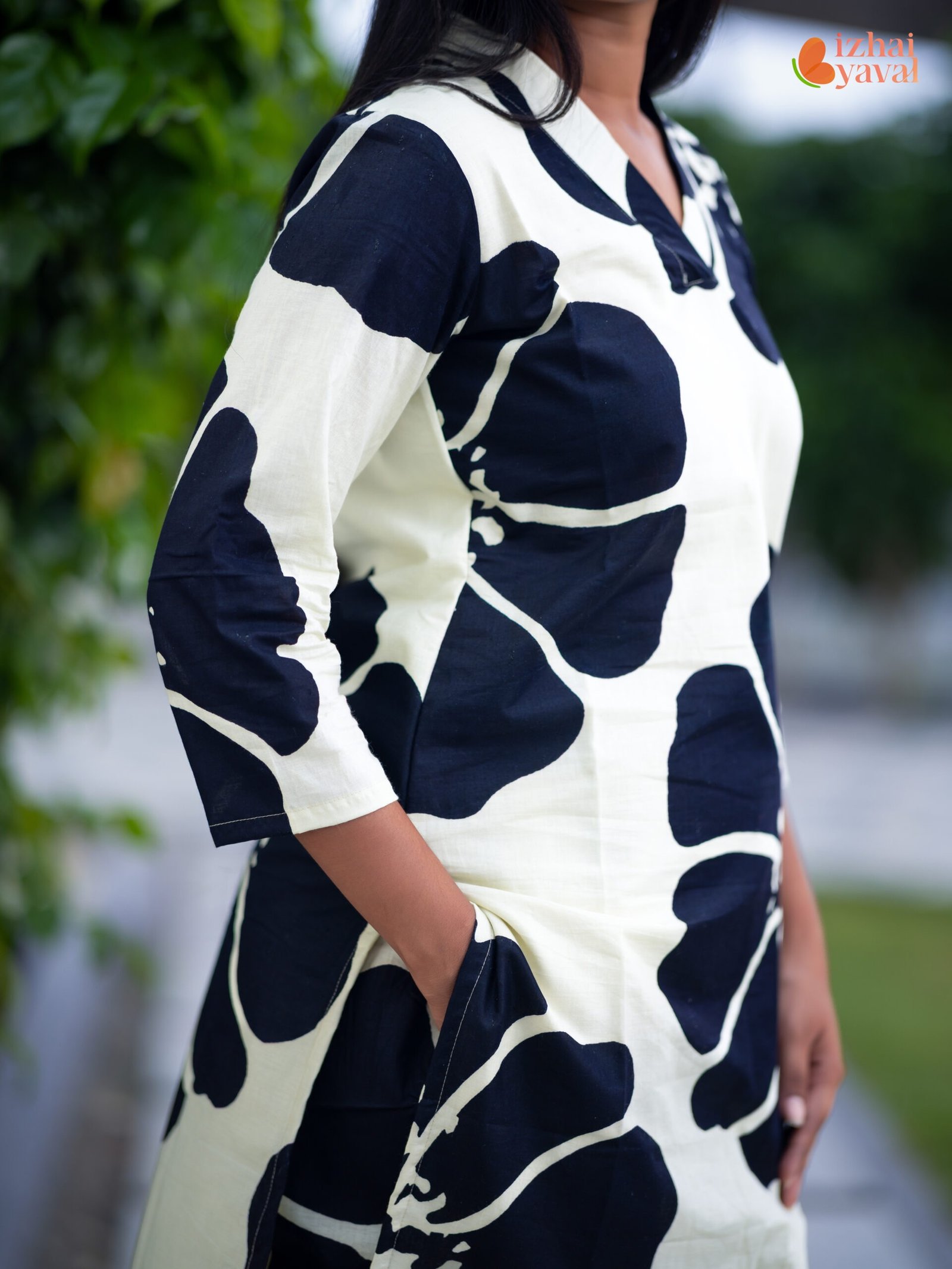 black & white bold floral co ord set (2 piece cotton set) black & white bold floral co ord set (2 piece cotton set)